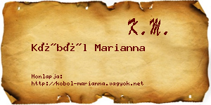 Köböl Marianna névjegykártya