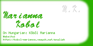 marianna kobol business card